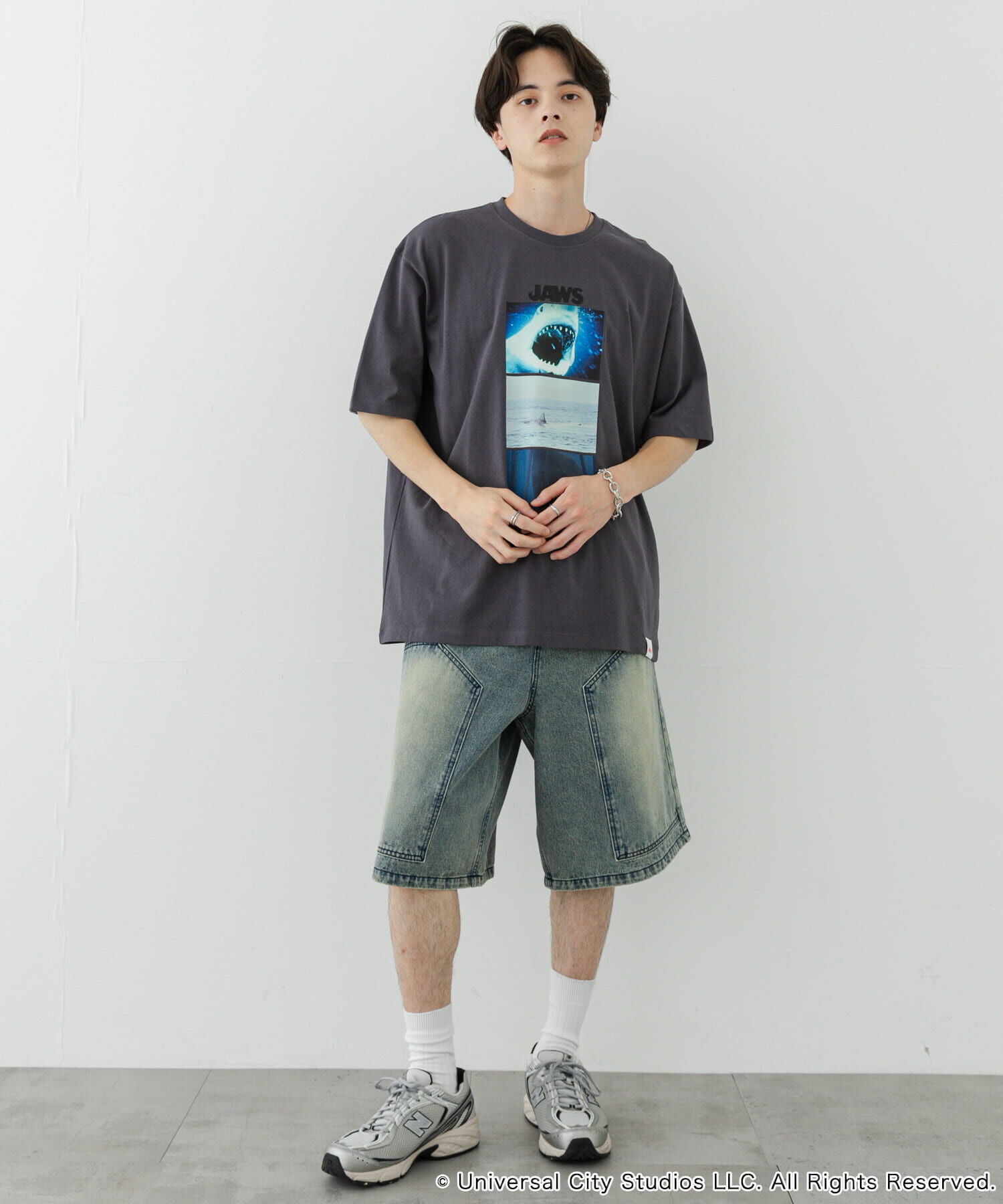 SENSE OF PLACE by URBAN RESEARCH「『別注』SENSE OF PLACE&times;JAWS　プリントT-SHIRTS/A」|Tシャツ・カットソー|