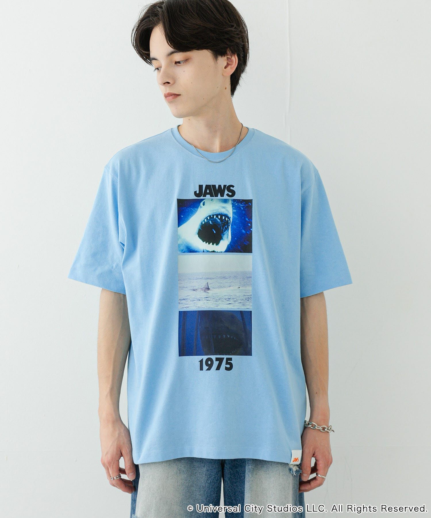 SENSE OF PLACE by URBAN RESEARCH「『別注』SENSE OF PLACE&times;JAWS　プリントT-SHIRTS/A」|Tシャツ・カットソー|