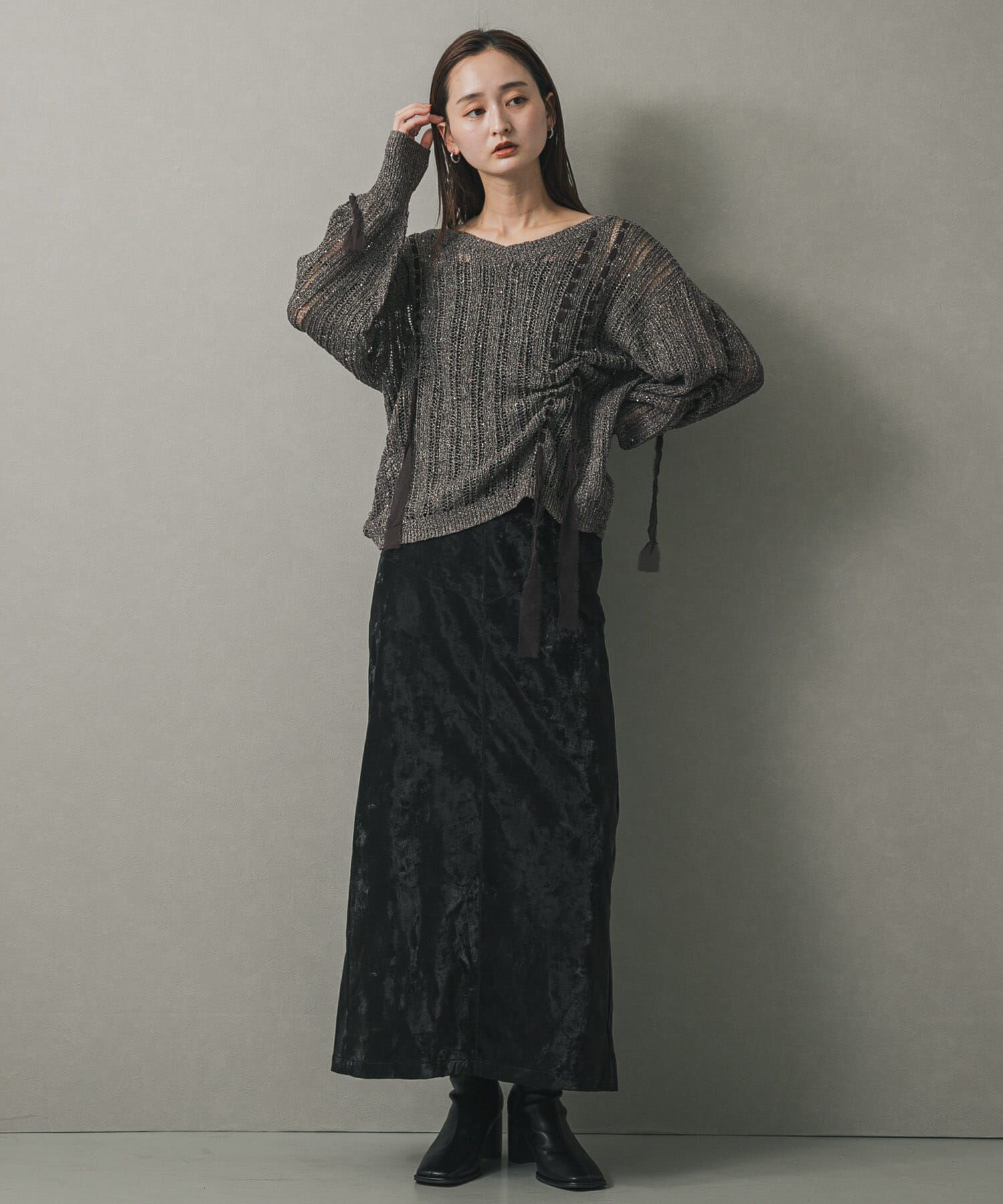 SENSE OF PLACE by URBAN RESEARCH「メッシュテープニット」|ニット・セーター|