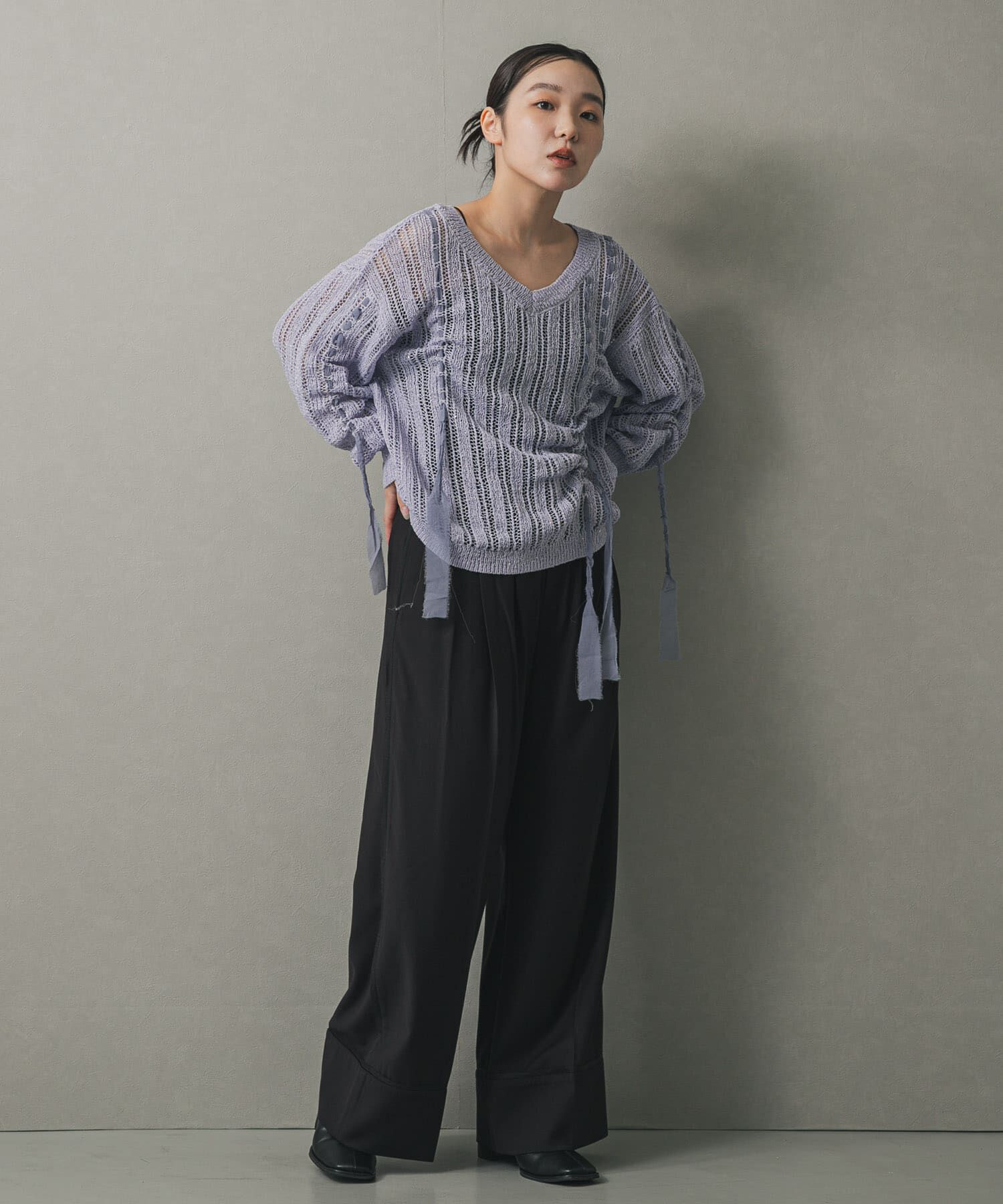 SENSE OF PLACE by URBAN RESEARCH「メッシュテープニット」|ニット・セーター|