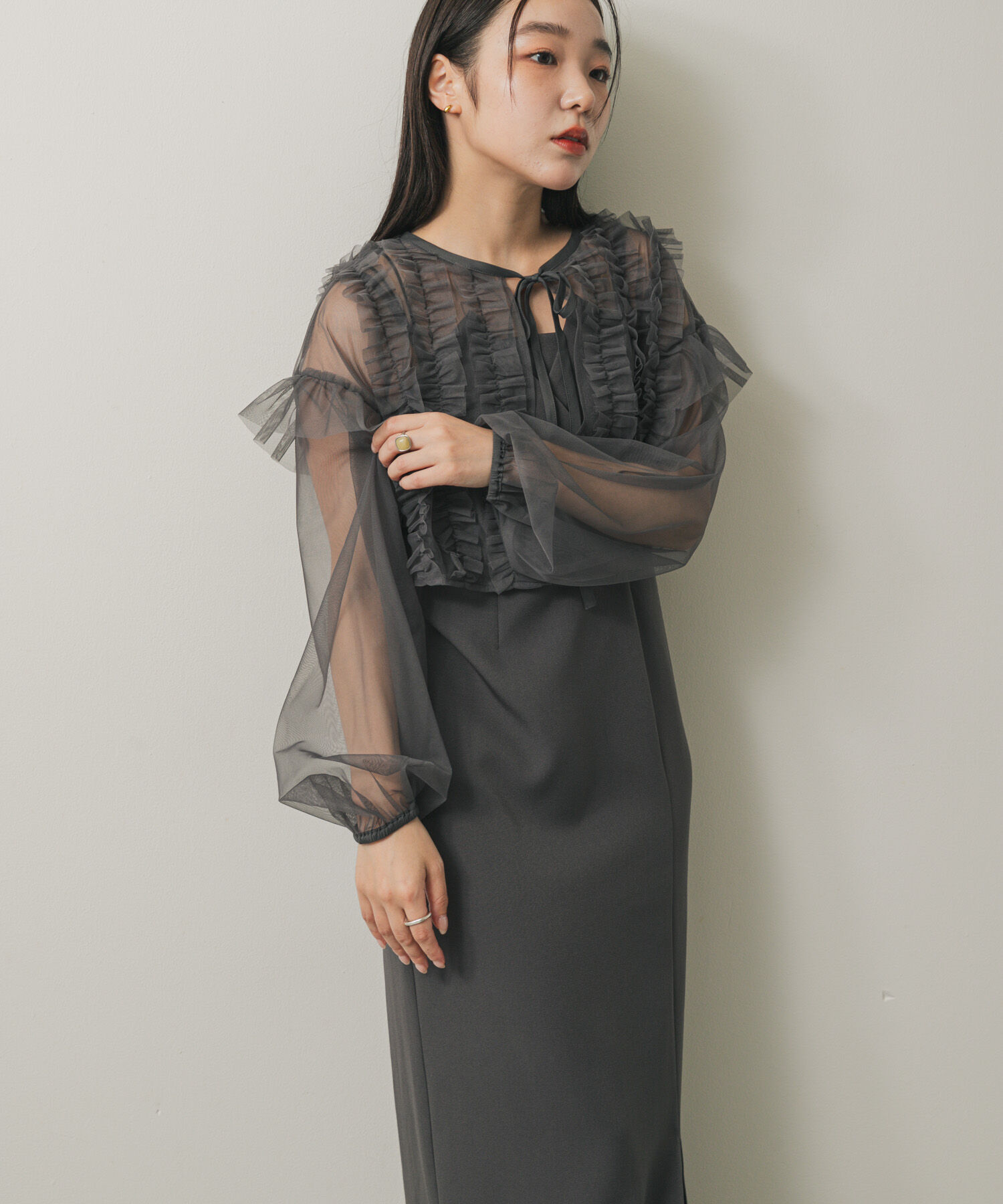 SENSE OF PLACE by URBAN RESEARCH「2Pチュールボレロセットキャミワンピース」|ワンピース|