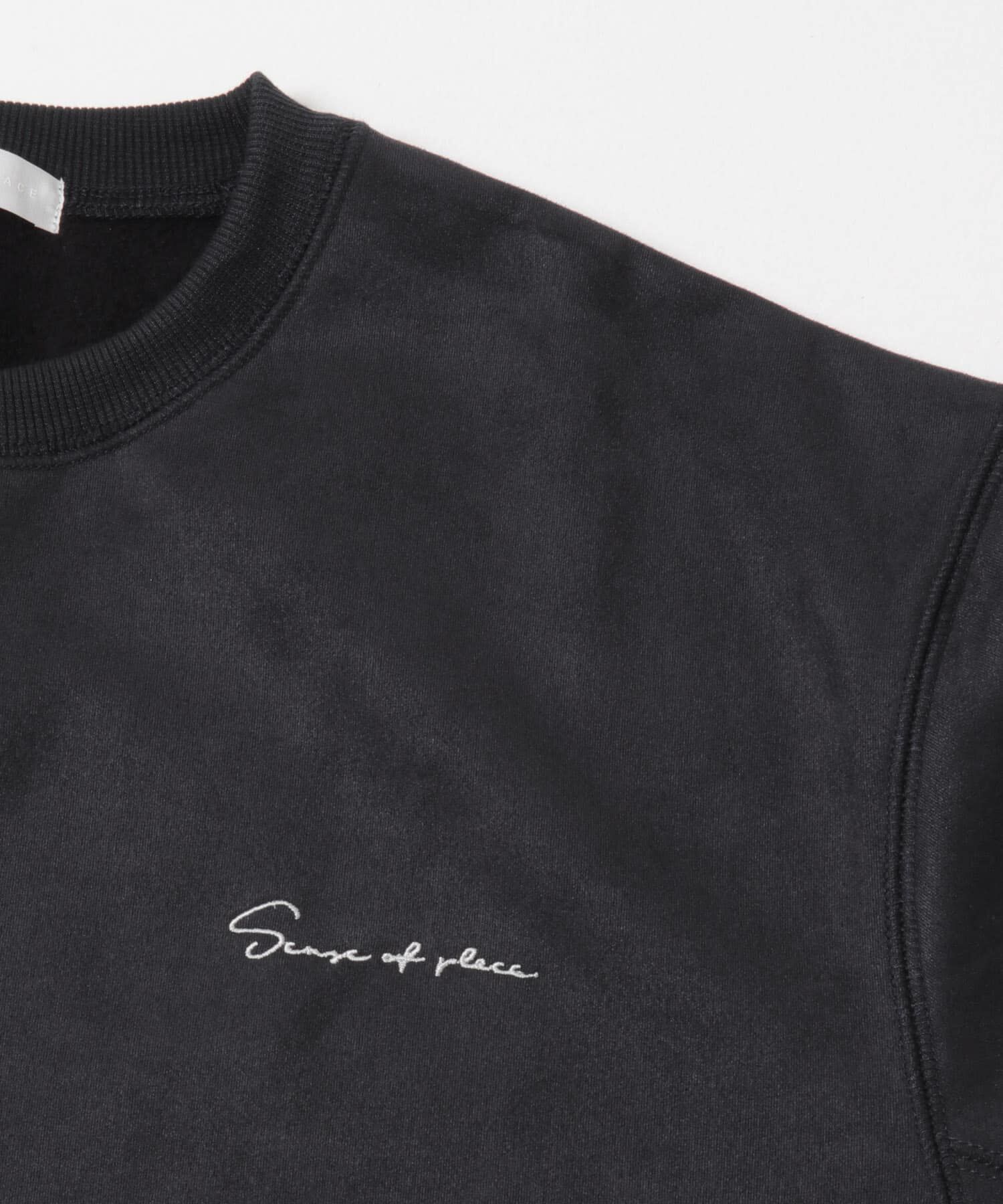 SENSE OF PLACE by URBAN RESEARCH「『ユニセックス』シシュウフェイクスエードクルーネックスウェット」|スウェット・ジャージ|