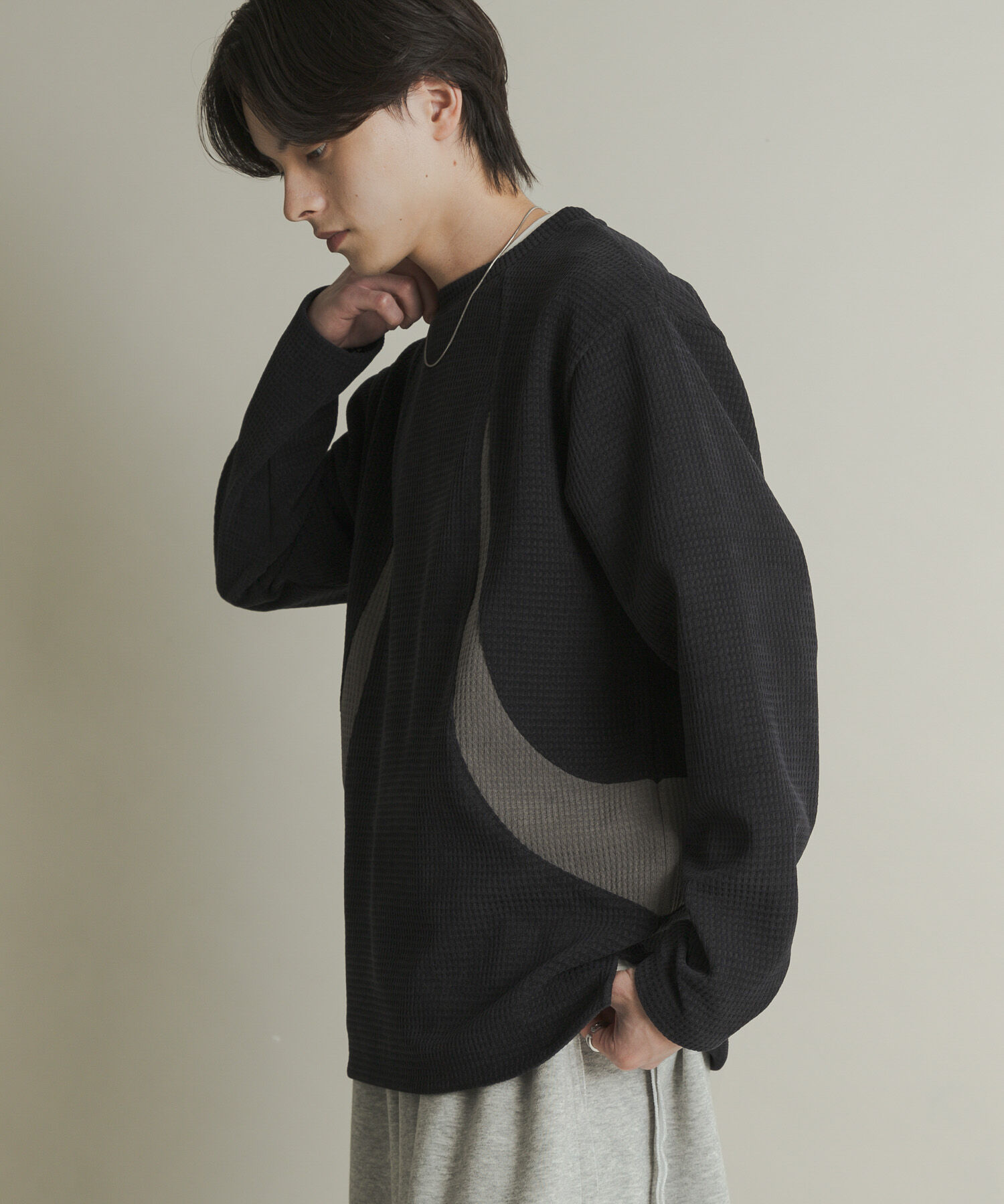 SENSE OF PLACE by URBAN RESEARCH「ヘビーサーマルパターンロングTシャツ」|Tシャツ・カットソー|