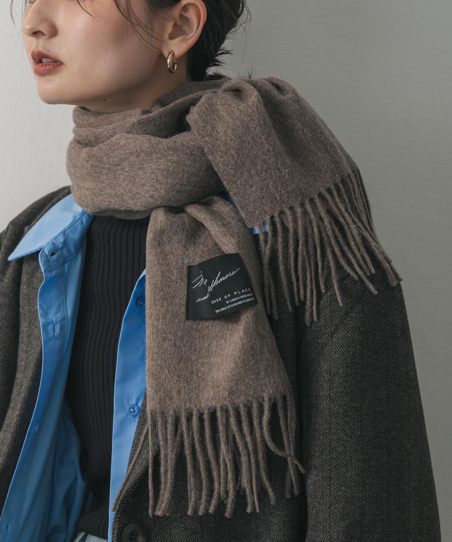SENSE OF PLACE by URBAN RESEARCH「カシミヤミックスウールストール」|マフラー|
