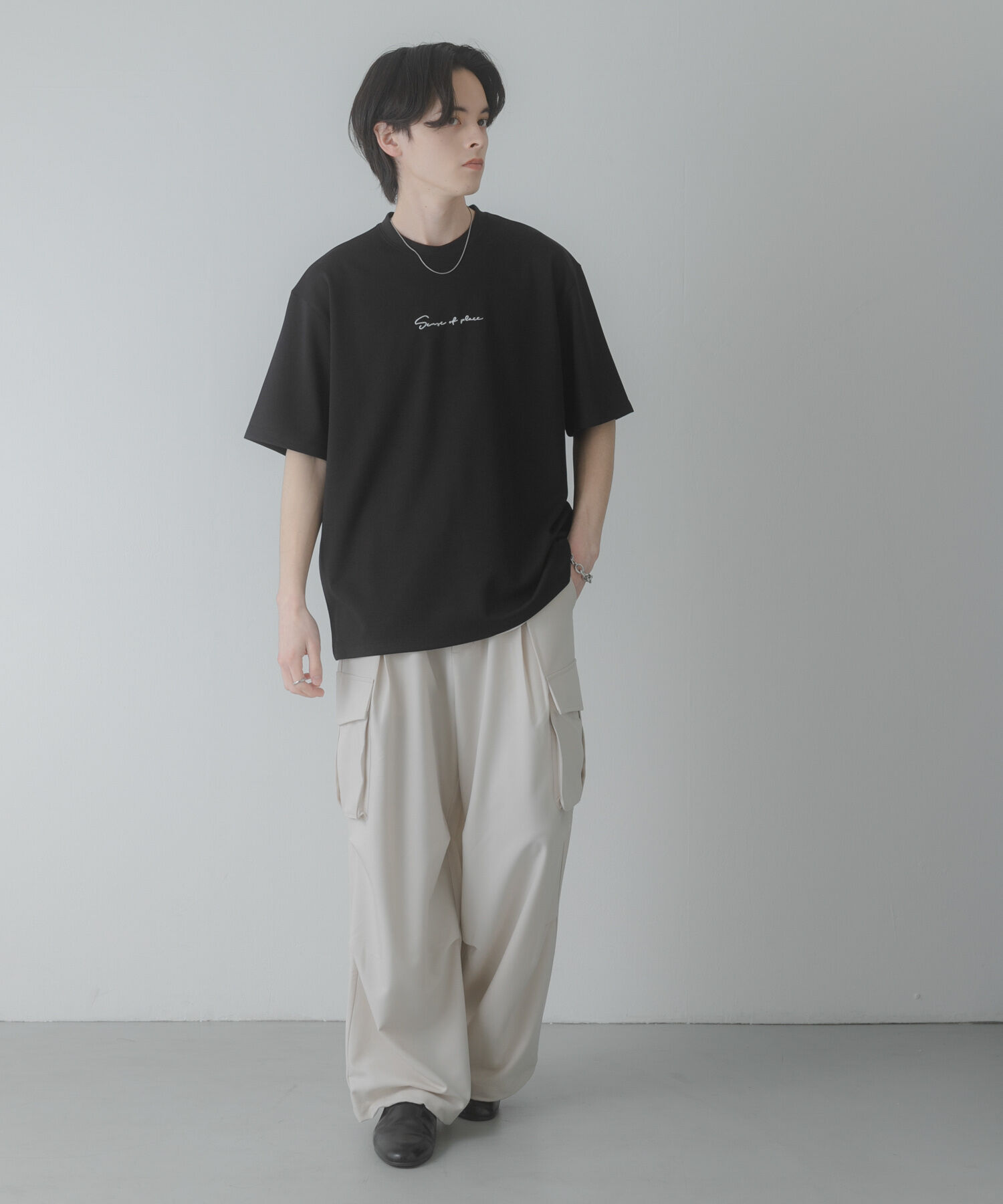 SENSE OF PLACE by URBAN RESEARCH「『一部WEB限定カラー』シシュウポンチショートスリーブTシャツ」|Tシャツ・カットソー|