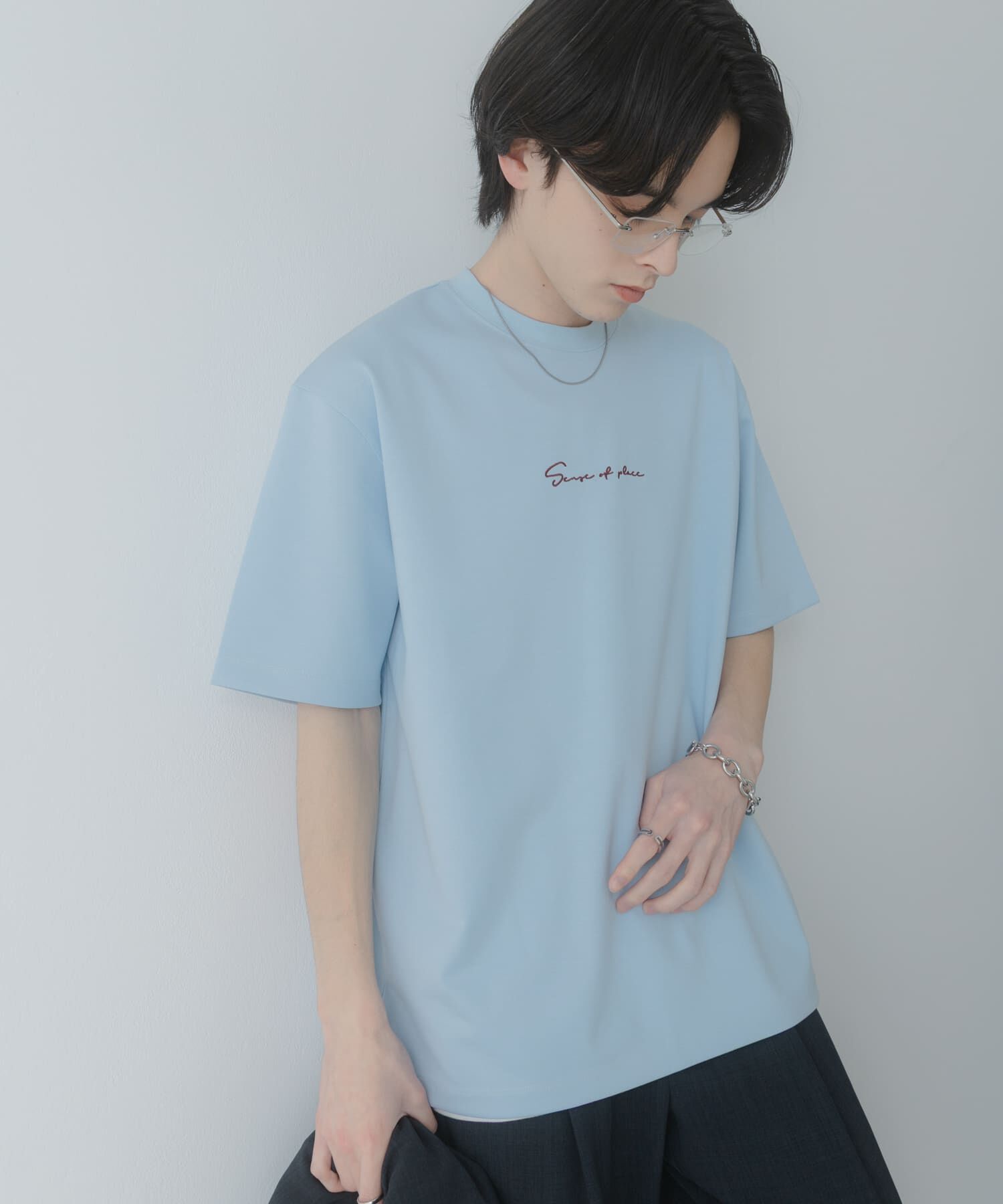SENSE OF PLACE by URBAN RESEARCH「『一部WEB限定カラー』シシュウポンチショートスリーブTシャツ」|Tシャツ・カットソー|