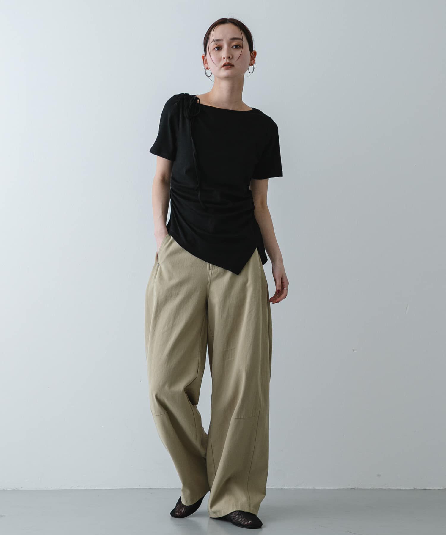 SENSE OF PLACE by URBAN RESEARCH「アシメデザインTシャツ(半袖)」|Tシャツ・カットソー|