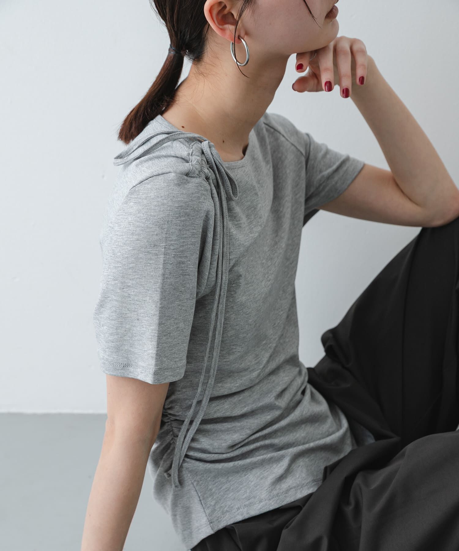 SENSE OF PLACE by URBAN RESEARCH「アシメデザインTシャツ(半袖)」|Tシャツ・カットソー|