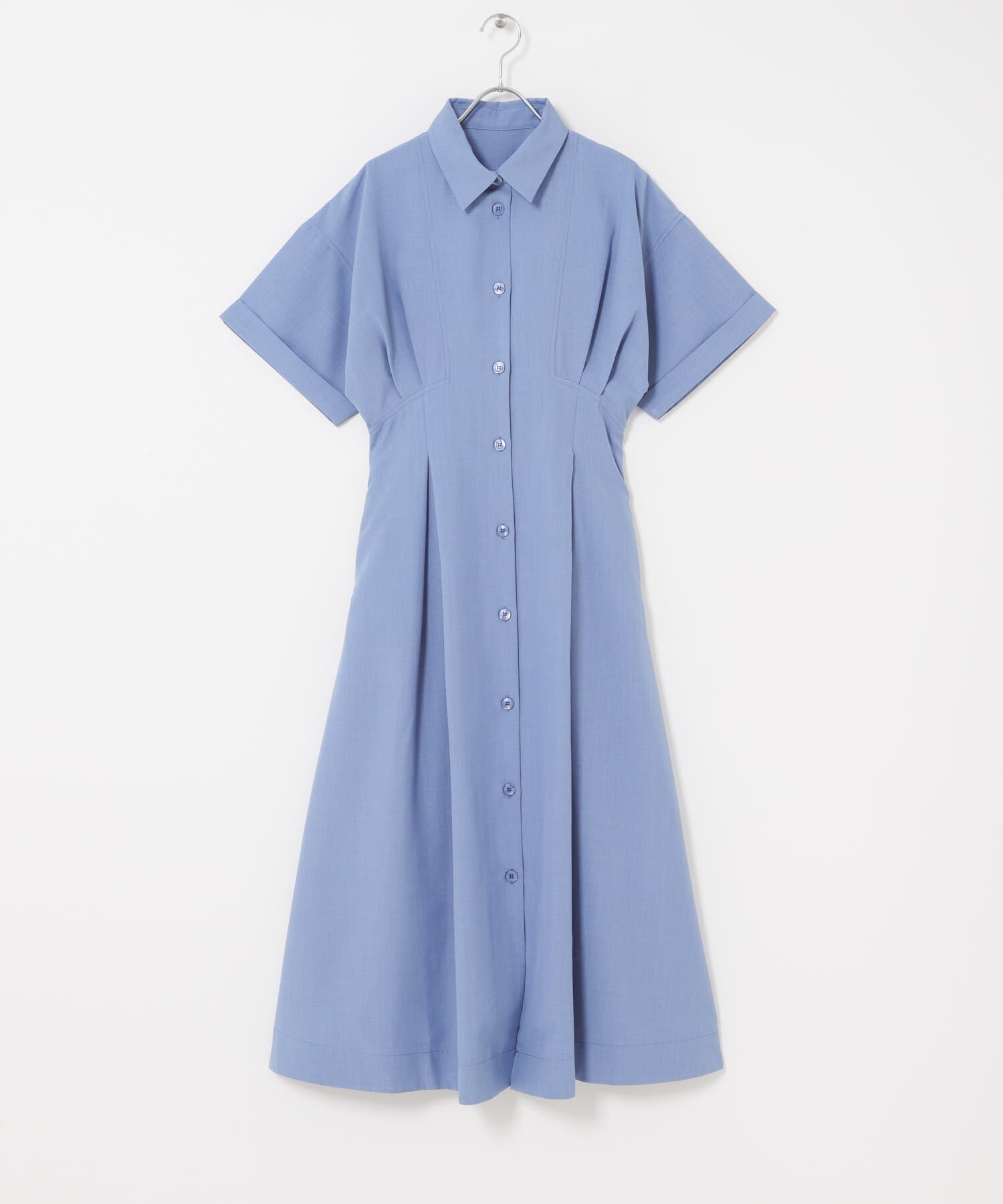 SENSE OF PLACE by URBAN RESEARCH「『UR TECH DRYLUXE』リネンライクワンピース」|ワンピース|ライトブルー