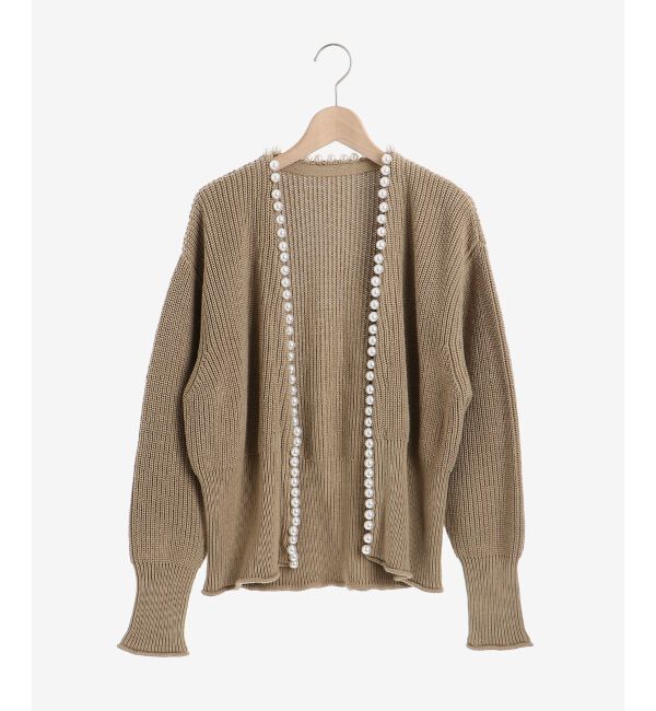 le.coeur blanc「パールツキアゼアミカーディガン」|カーディガン|