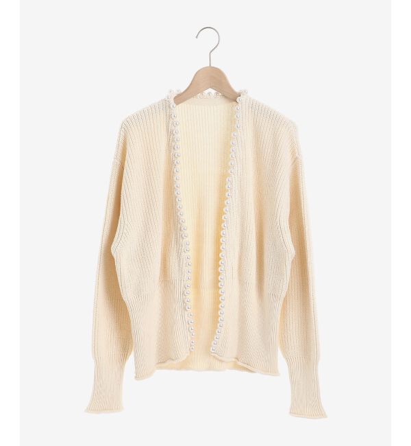 le.coeur blanc「パールツキアゼアミカーディガン」|カーディガン|