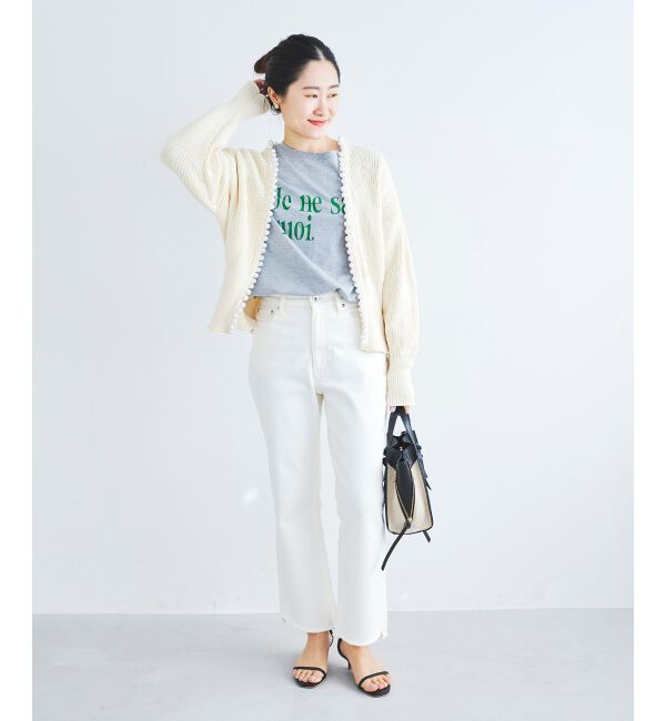 le.coeur blanc「パールツキアゼアミカーディガン」|カーディガン|