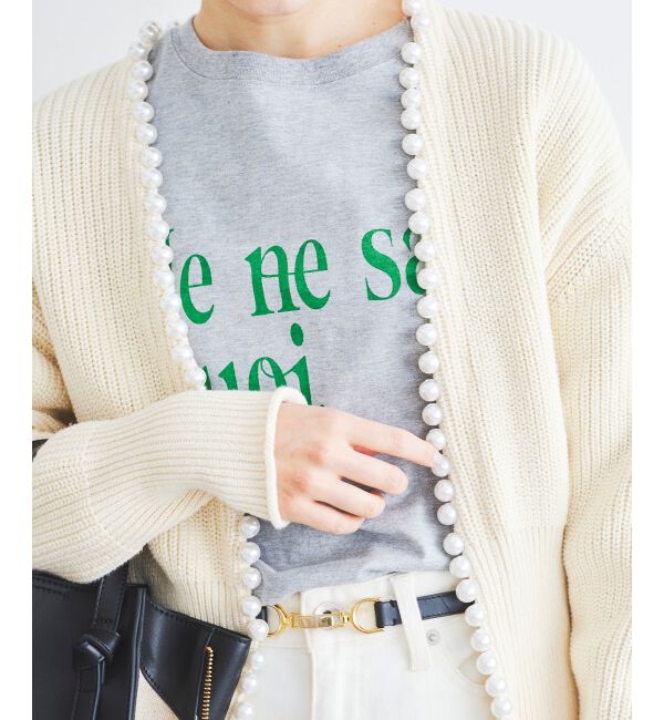 le.coeur blanc「パールツキアゼアミカーディガン」|カーディガン|