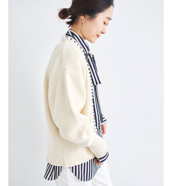 le.coeur blanc「パールツキアゼアミカーディガン」|カーディガン|