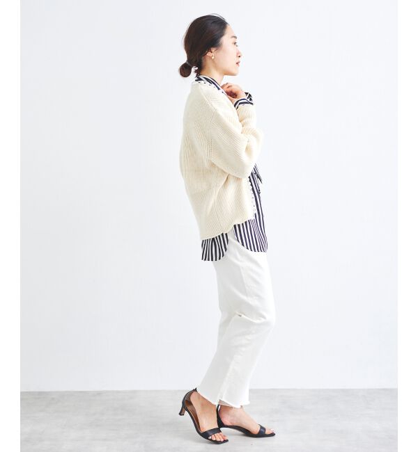 le.coeur blanc「パールツキアゼアミカーディガン」|カーディガン|