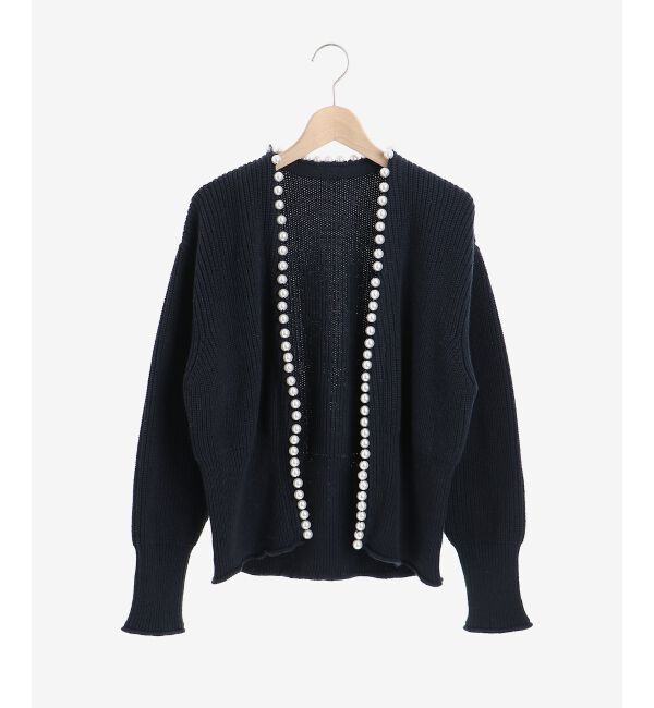 le.coeur blanc「パールツキアゼアミカーディガン」|カーディガン|