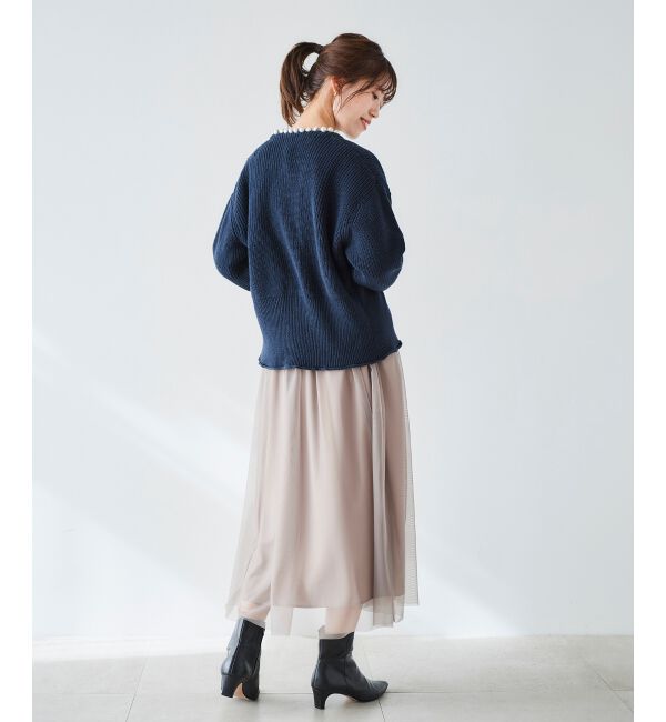 le.coeur blanc「パールツキアゼアミカーディガン」|カーディガン|