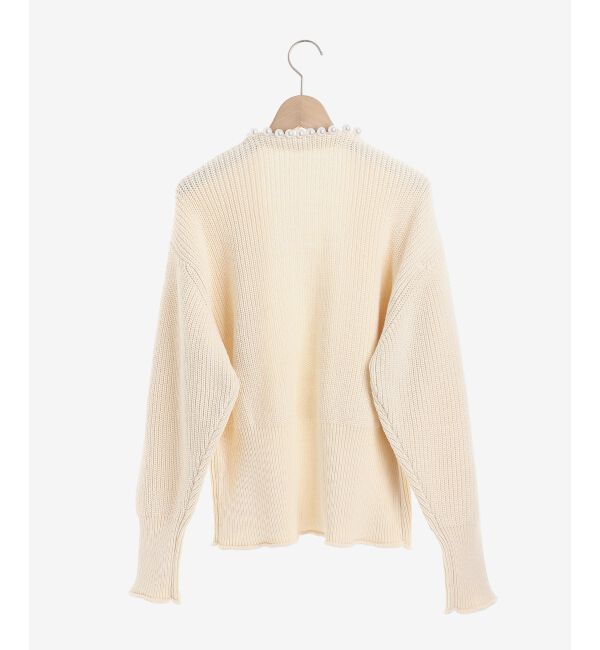 le.coeur blanc「パールツキアゼアミカーディガン」|カーディガン|