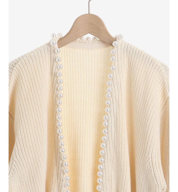 le.coeur blanc「パールツキアゼアミカーディガン」|カーディガン|