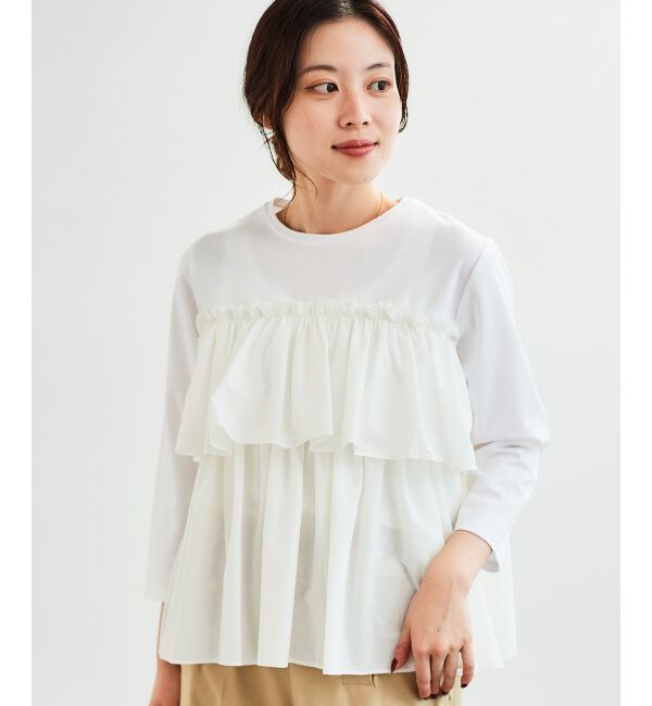 le.coeur blanc「ビスチェライクドッキングプルオーバー」|Tシャツ・カットソー|