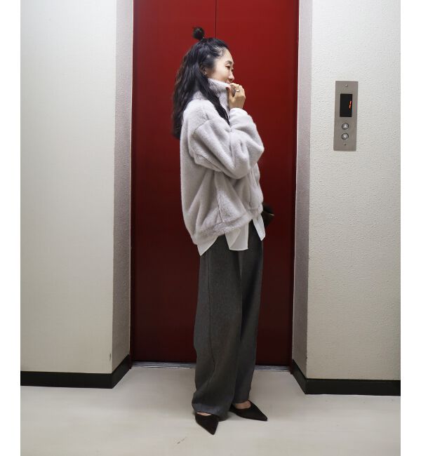  「ミンクタッチスタンドカラーファーブルゾン」|ブルゾン・スタジャン|