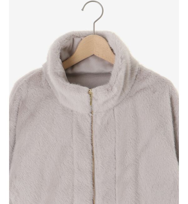  「ミンクタッチスタンドカラーファーブルゾン」|ブルゾン・スタジャン|