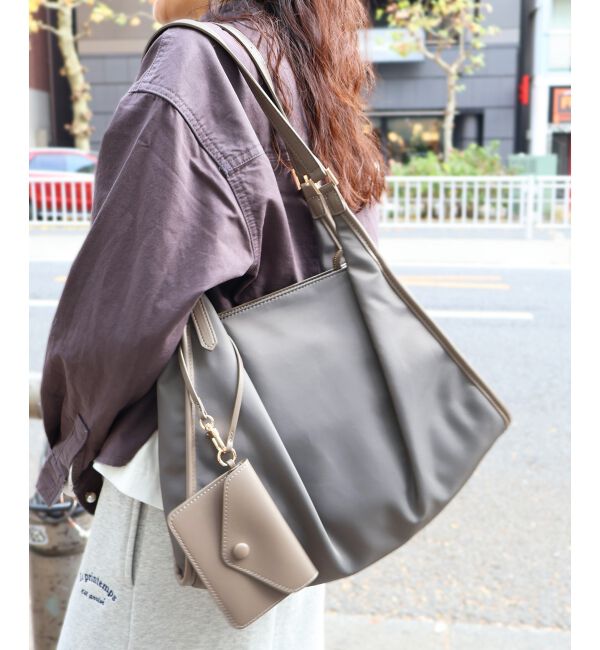  「ベルトハンドルナイロンショルダー」|トートバッグ|