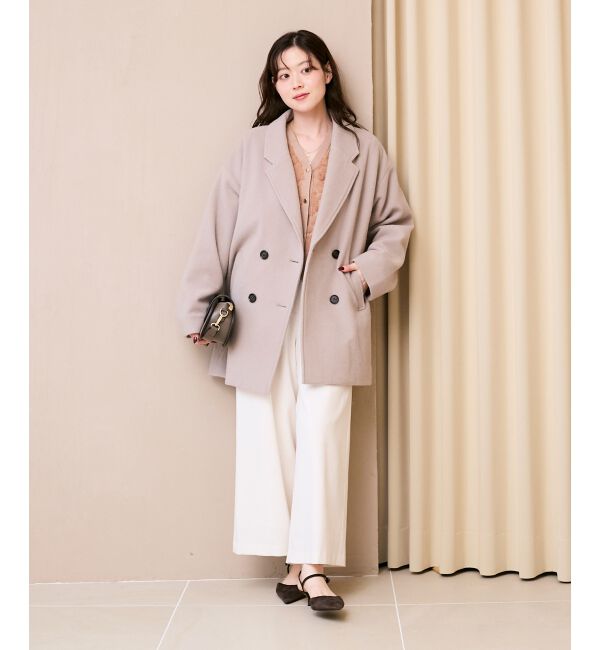  「《手洗い可能》フラワーチュール刺繍Vネックカーディガン」|カーディガン|