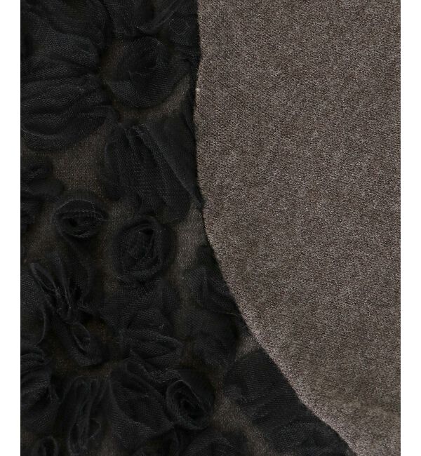  「《手洗い可能》フラワーチュール刺繍Vネックカーディガン」|カーディガン|