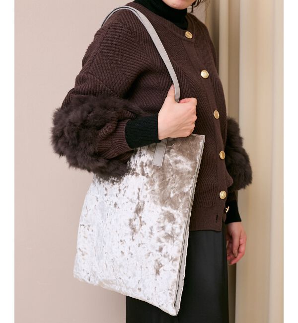  「ベロア3ポケットトートバッグ」|トートバッグ|