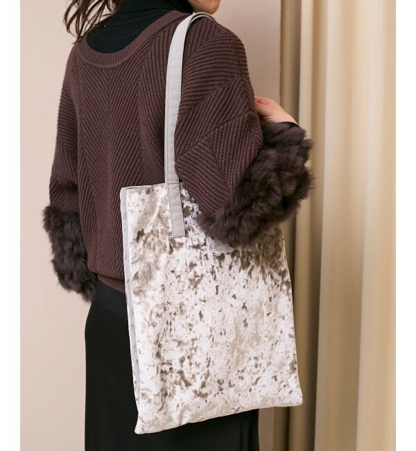  「ベロア3ポケットトートバッグ」|トートバッグ|