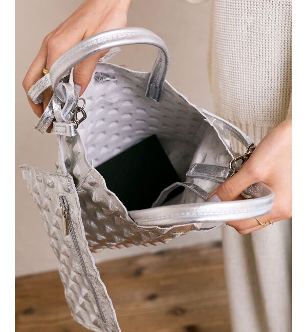  「MILLELA FIRENZE エンボス加工ミニトート」|トートバッグ|