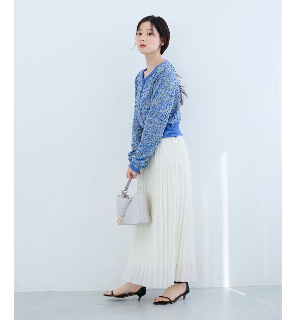  「《WEB限定アイテム》pomponヤーンニットカーディガン」|カーディガン|