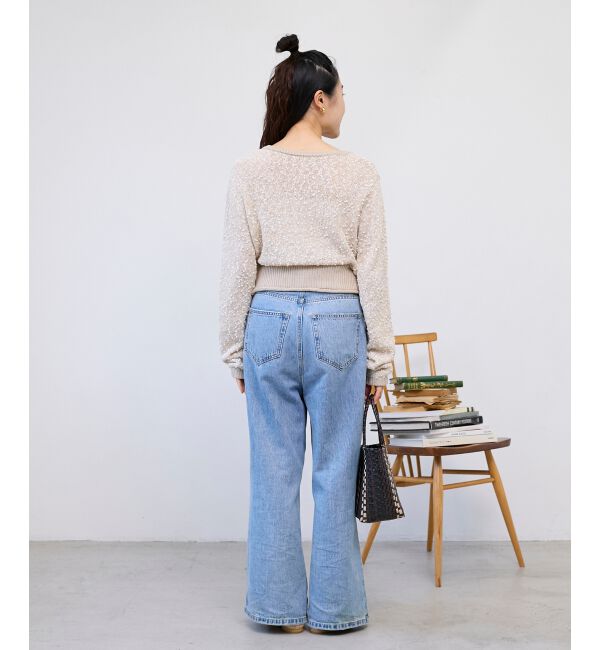  「《WEB限定アイテム》pomponヤーンニットカーディガン」|カーディガン|