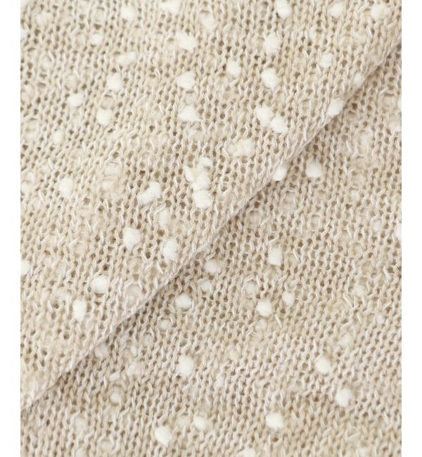  「《WEB限定アイテム》pomponヤーンニットカーディガン」|カーディガン|