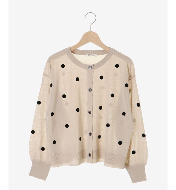  「シアードットフロッキークルーカーデ」|カーディガン|