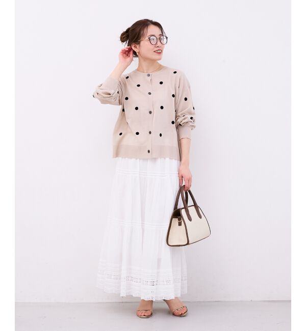  「シアードットフロッキークルーカーデ」|カーディガン|