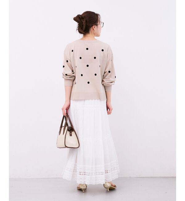  「シアードットフロッキークルーカーデ」|カーディガン|