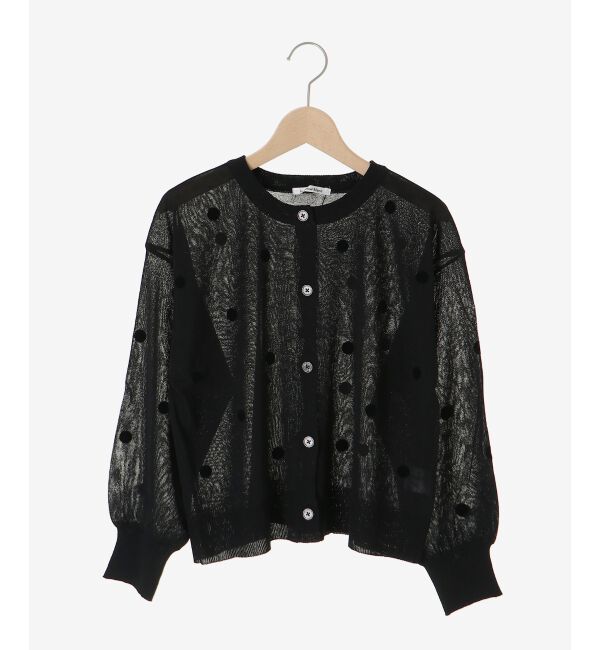  「シアードットフロッキークルーカーデ」|カーディガン|