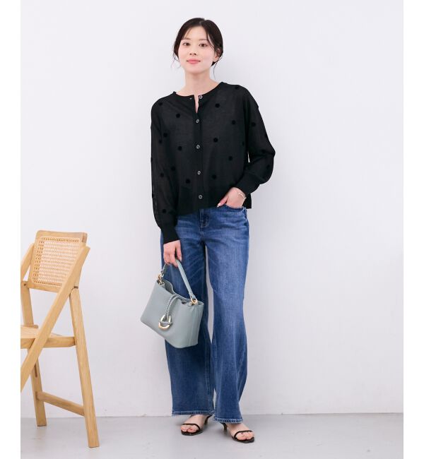  「シアードットフロッキークルーカーデ」|カーディガン|