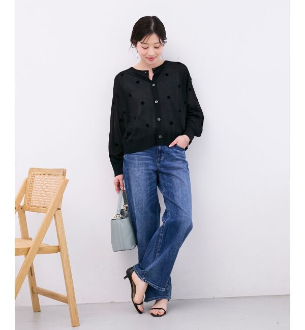  「シアードットフロッキークルーカーデ」|カーディガン|