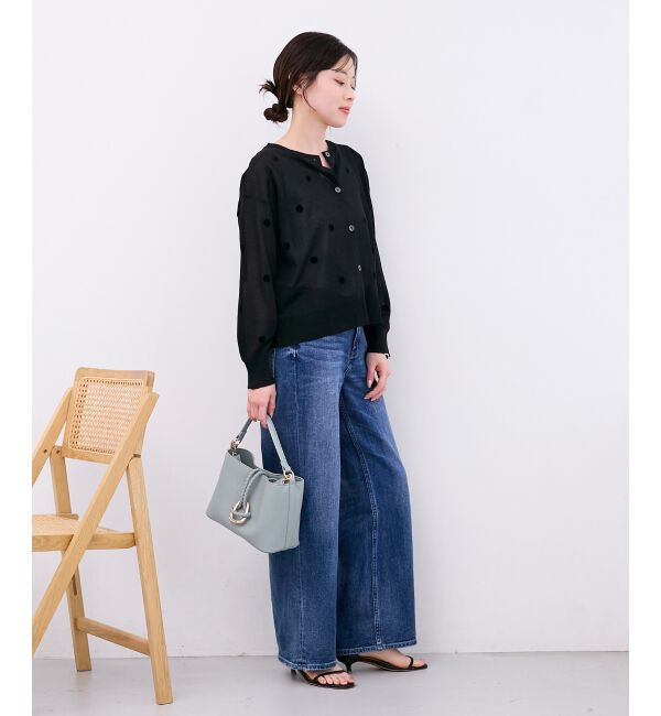  「シアードットフロッキークルーカーデ」|カーディガン|