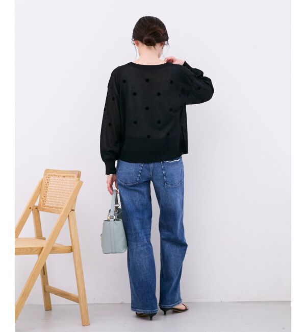  「シアードットフロッキークルーカーデ」|カーディガン|