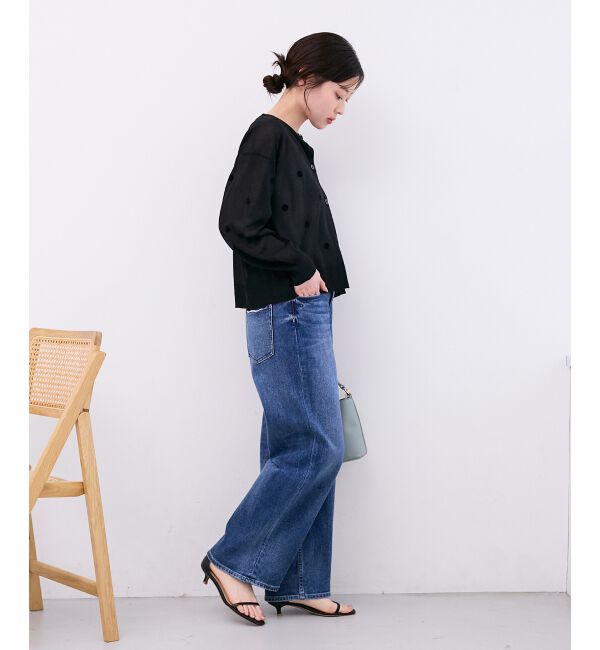  「シアードットフロッキークルーカーデ」|カーディガン|