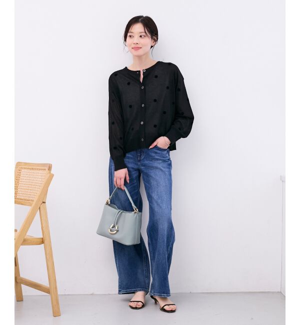  「シアードットフロッキークルーカーデ」|カーディガン|