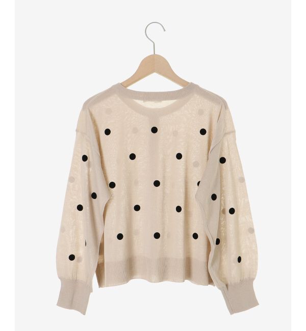  「シアードットフロッキークルーカーデ」|カーディガン|