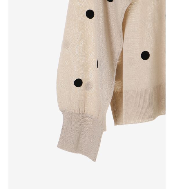  「シアードットフロッキークルーカーデ」|カーディガン|
