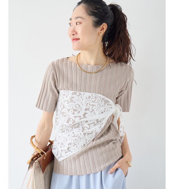  「フラワーレース三角ストール」|ストール|