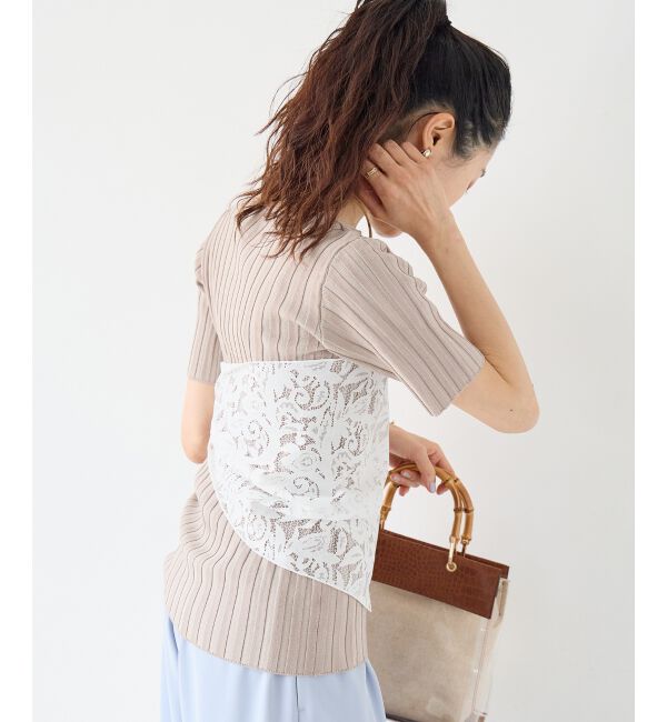  「フラワーレース三角ストール」|ストール|