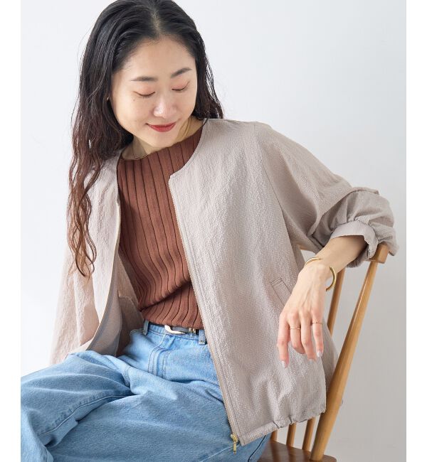  「カラミタンブラータックスリーブブルゾン」|ブルゾン・スタジャン|